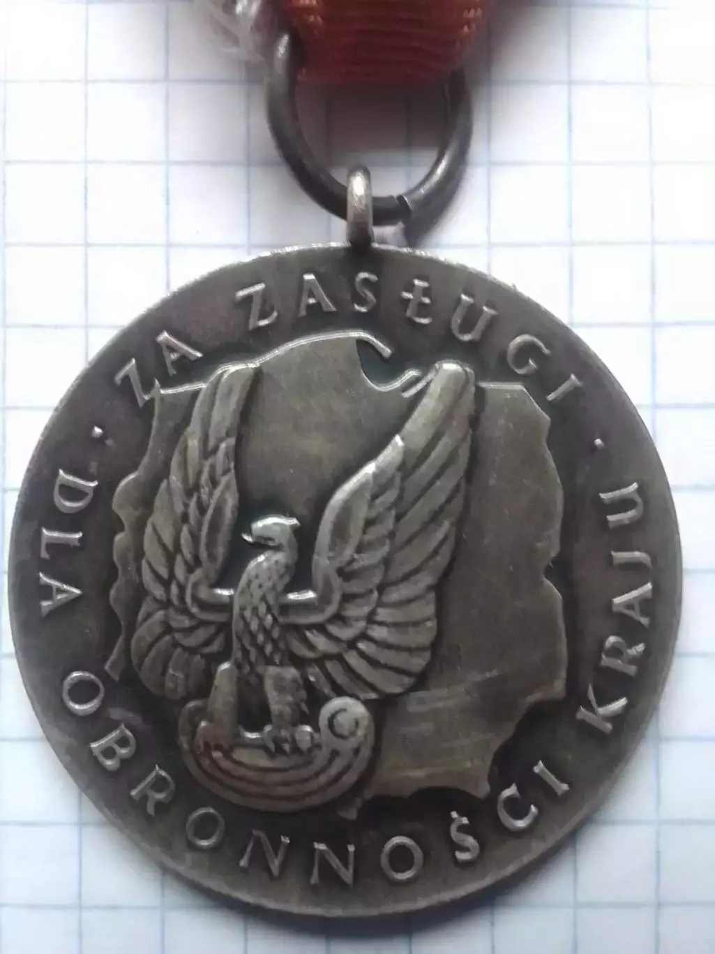 Медаль Польши ЗА ЗАСЛУГИ ПРИ ЗАЩИТЕ КРАЯ. Раритет. Оптом скидки до 30%! 1