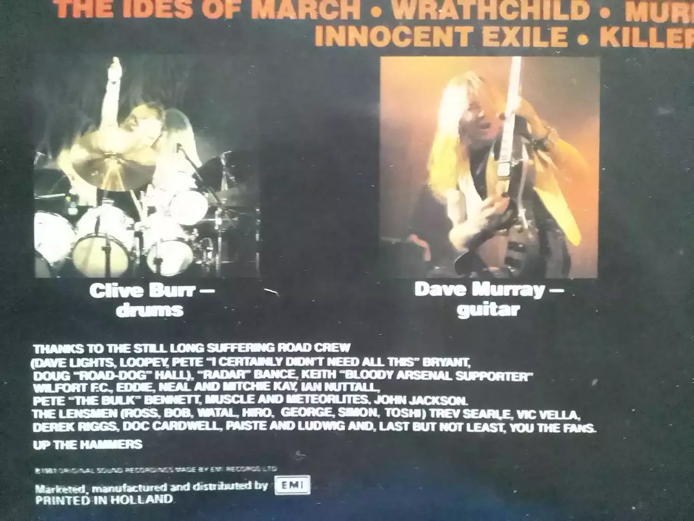 IRON MAIDEN 1981 - Killers. LP/ Оптом скидки до 31%! 2