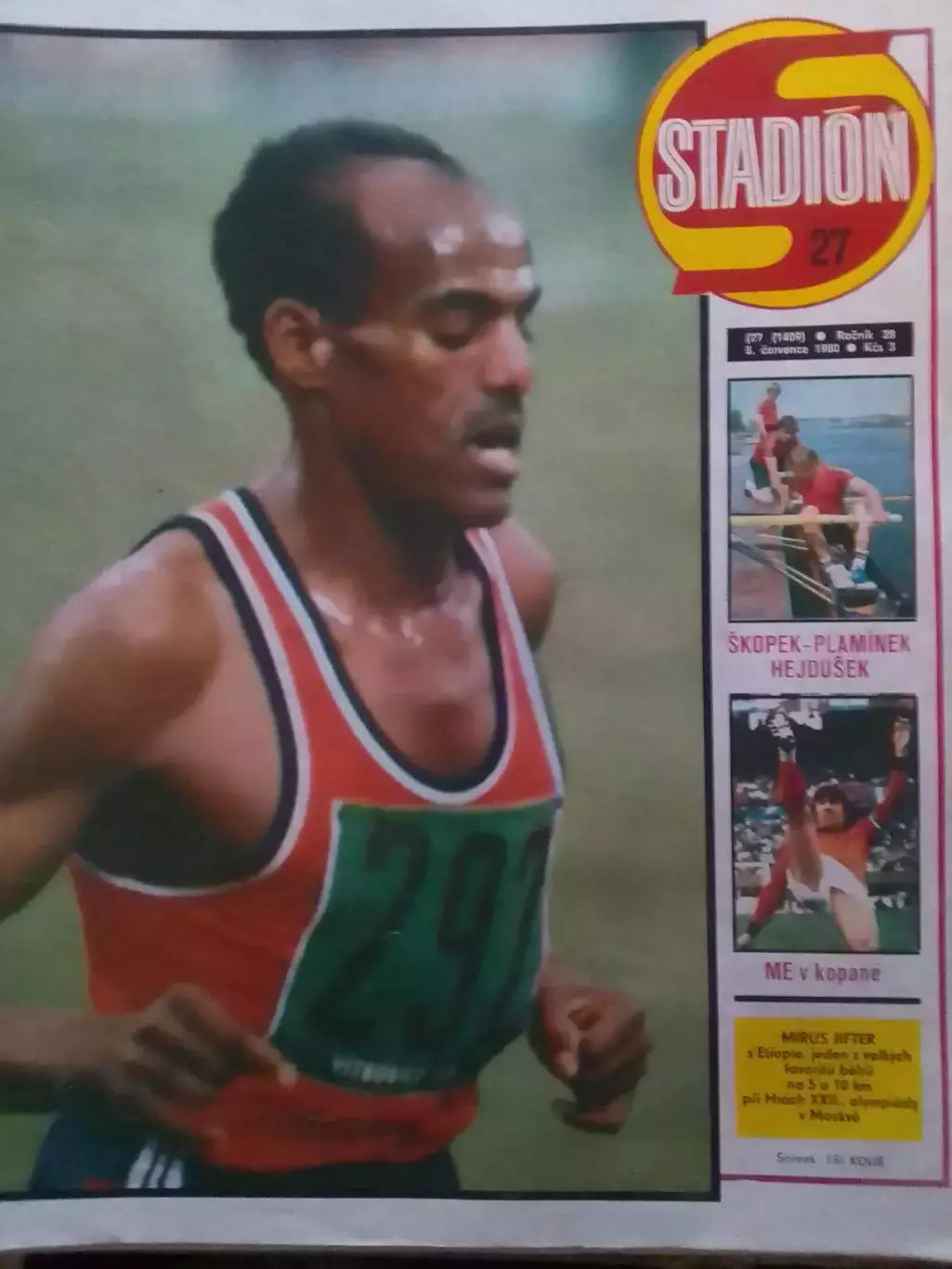 Stadion (Стадион).№ 27 (1409) 1980.(Чех.) Olympic Games. Оптом скидки до 31%!