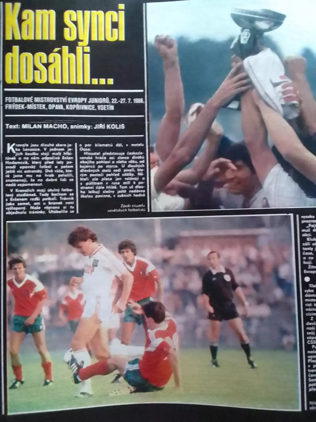 Stadion (Стадіон. Стадион).№ 34 1988 (Чех.) Олег САЛЕНКО. Оптом cкидки до 31%! 1