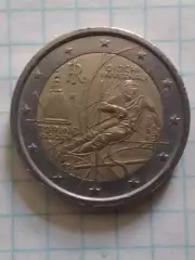 2 Евро км# 246 XX Зимние Олимпийские Игрьі Турин, Италия 2006. Оптом скидки 31%!