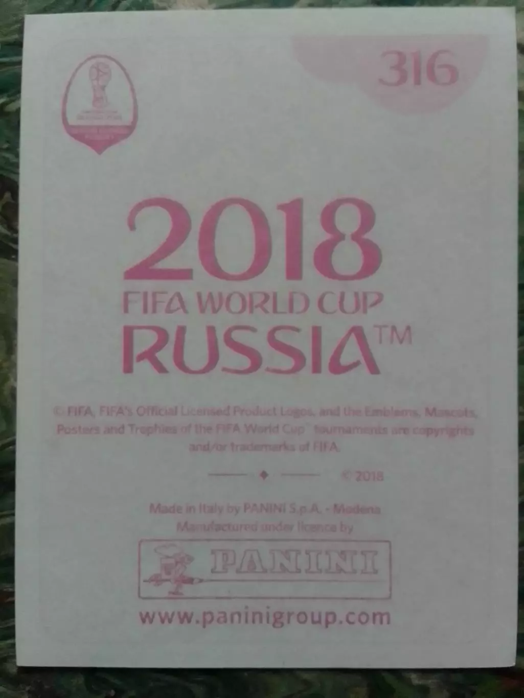 Наклейка Паннини 2018 А. KRAMARIC/ Анджей КРАМАРИЧ Хорватия. Оптом скидки до 31% 1