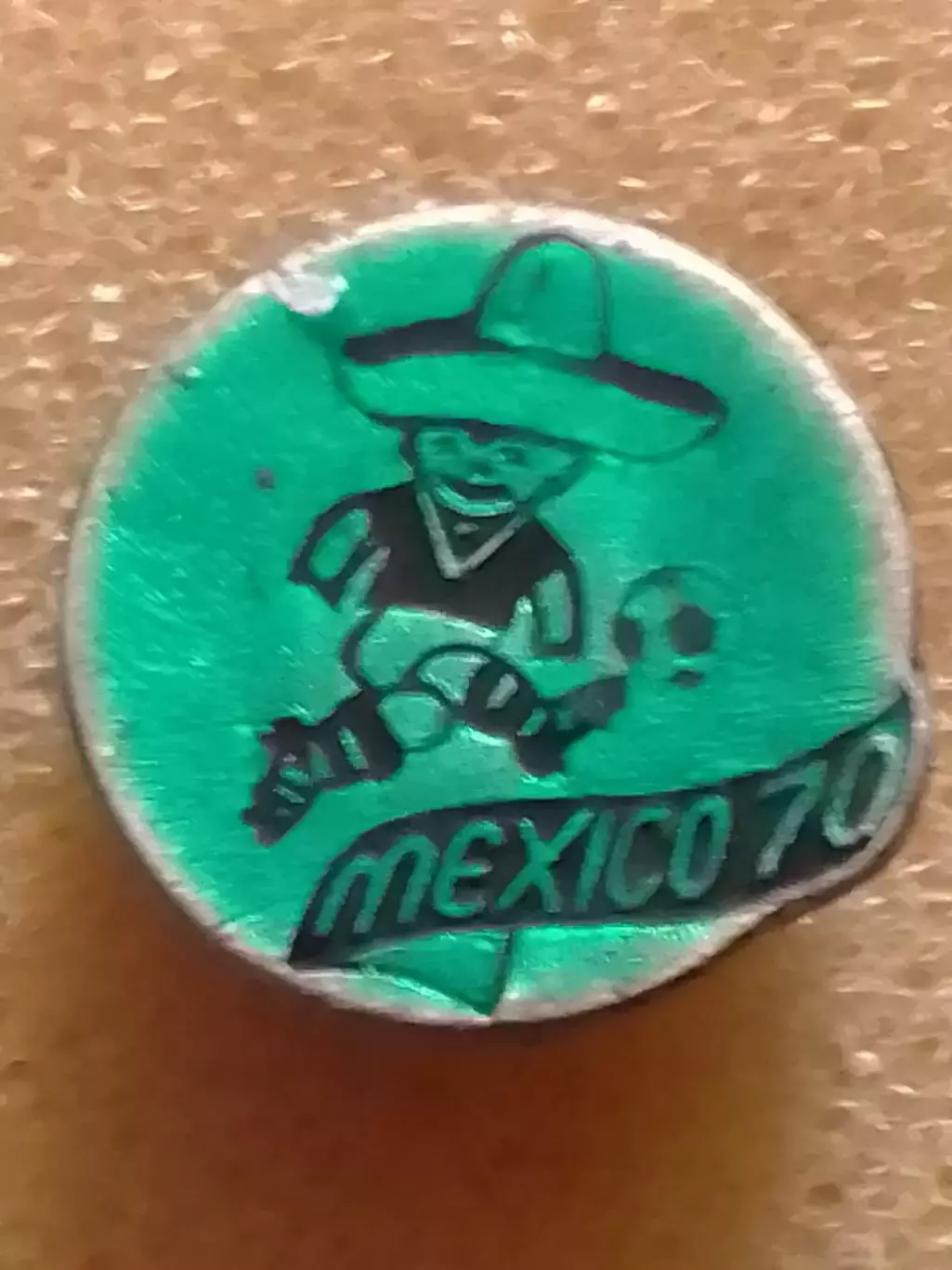 Футбольний значок. MEXICO 70. МЕХИКО 1970. Оптом скидки до 31%!