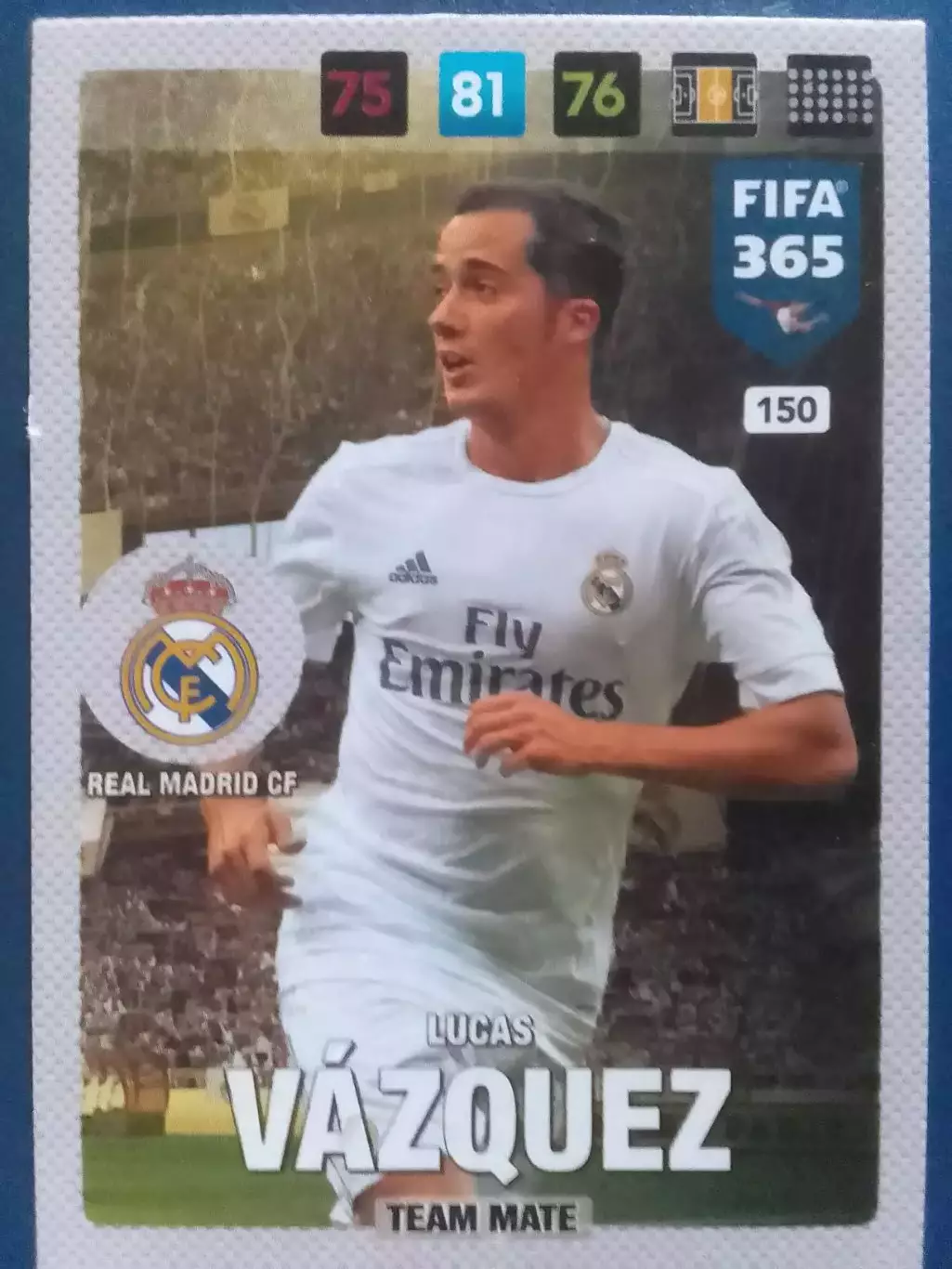 Любая карточка PANINI VAZQUES ВАСКУЕС. REALMadrid CF -2017 Оптом скидки 31%!
