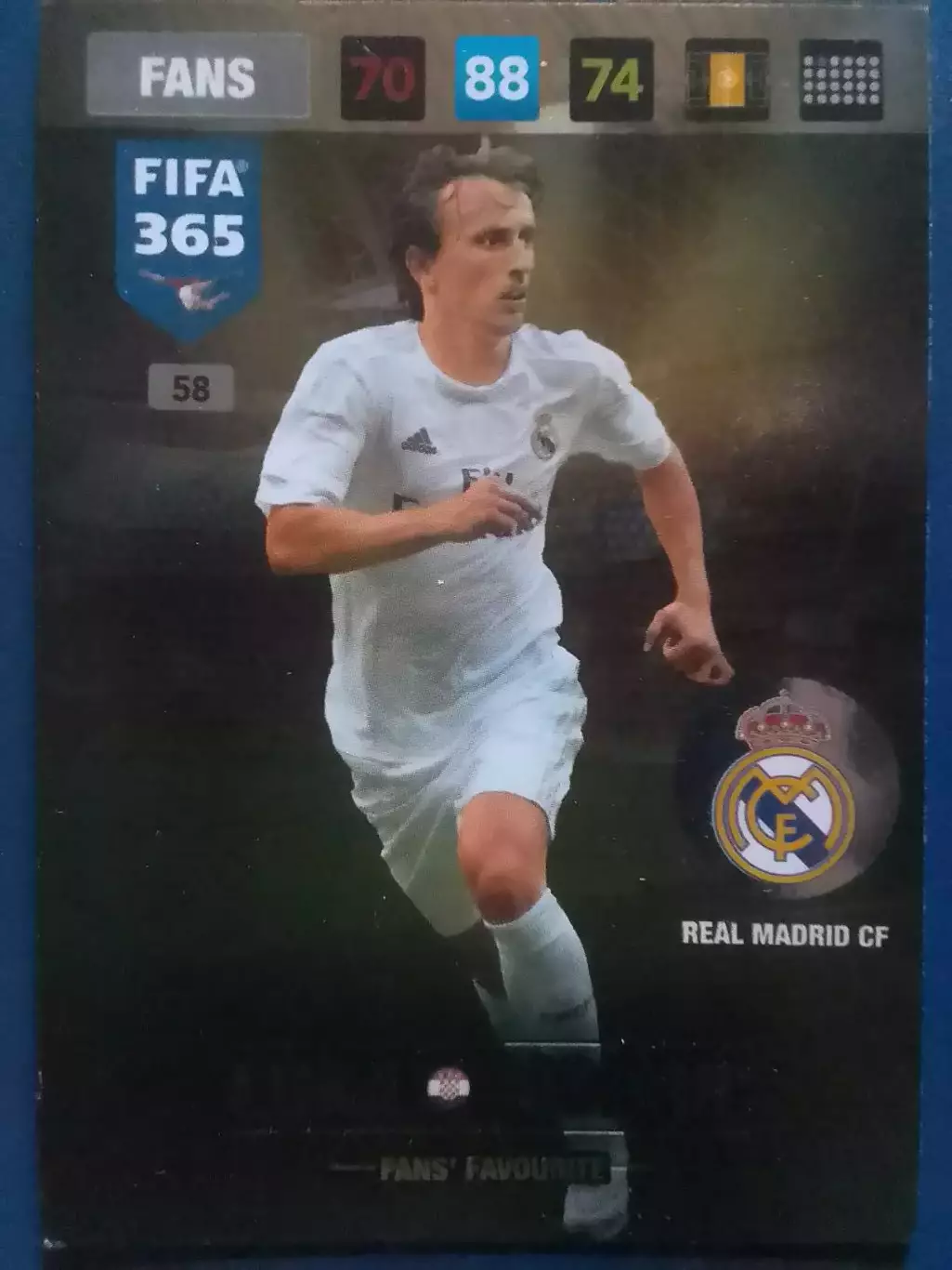 Любая карточка PANINI Лука МОДРИЧ. REAL Madrid CF Испания -2017 Оптом скидки 31%