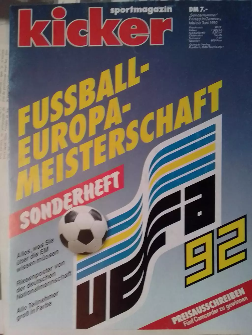 Обложка журнала KICKER 1992. Оптом cкидки до 30%!