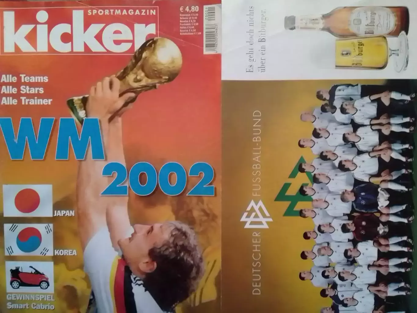 Обложка журнала KICKER 2002. Оригинальн. постер -ГЕРМАНИЯ Оптом cкидки до 30%!