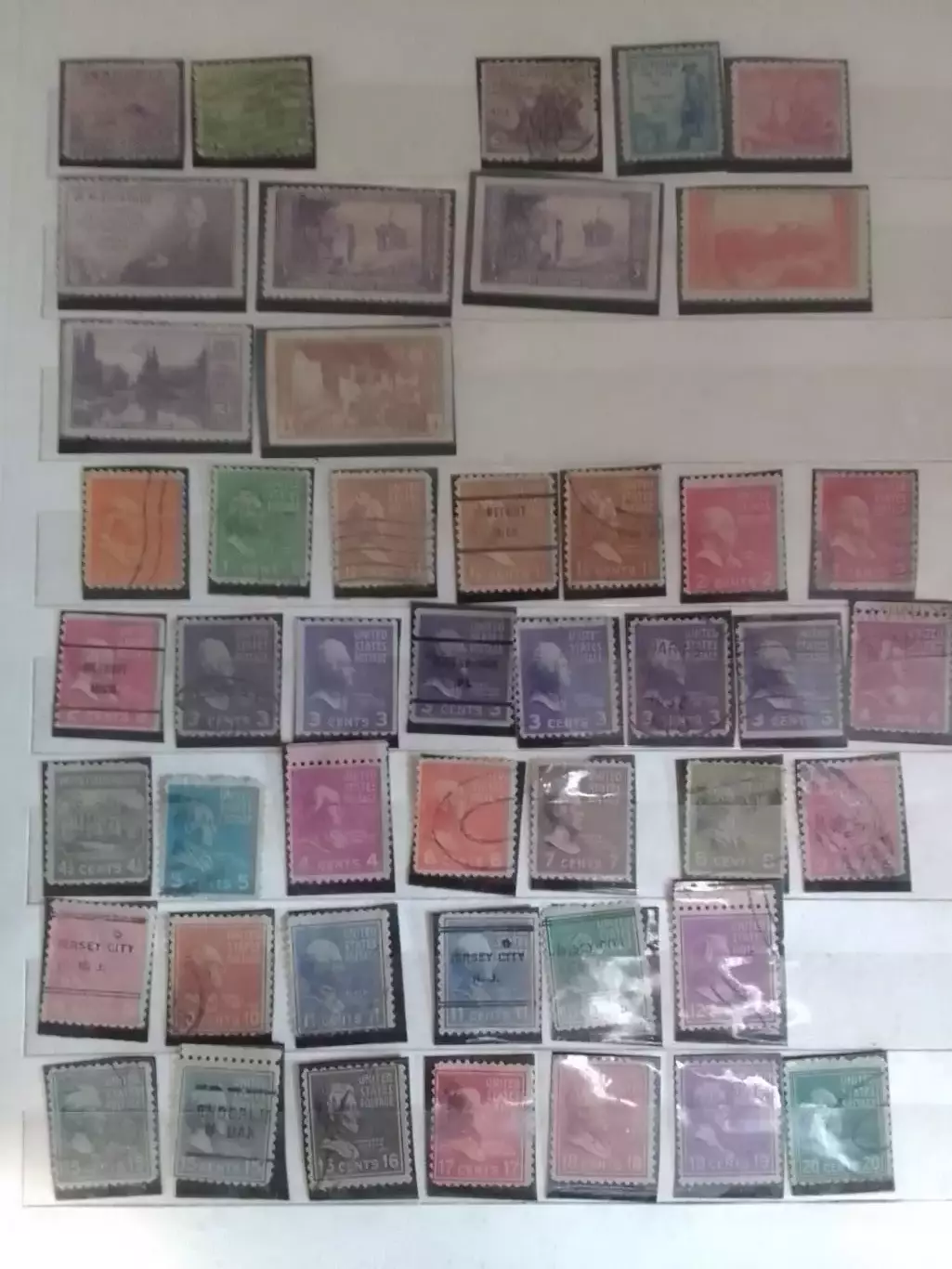 Коллекционные марки США (1933-37 года, 46 штук.) Оптом скидки до 30%!