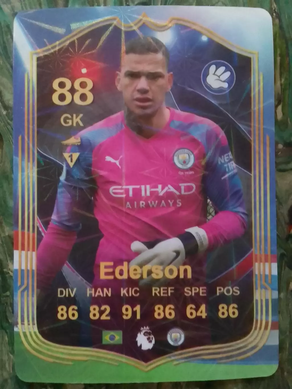 Карточка NeW - ЕДЕРСОН. Бразилия, Манчестер Сити 2025. Оптом скидки до 30%!