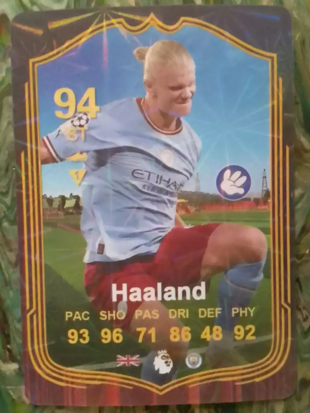 Карточка NeW -HAALAND. ГОЛЛАНД- Норвегия, Манчестер Сити 2025. Оптом скидки 30%!