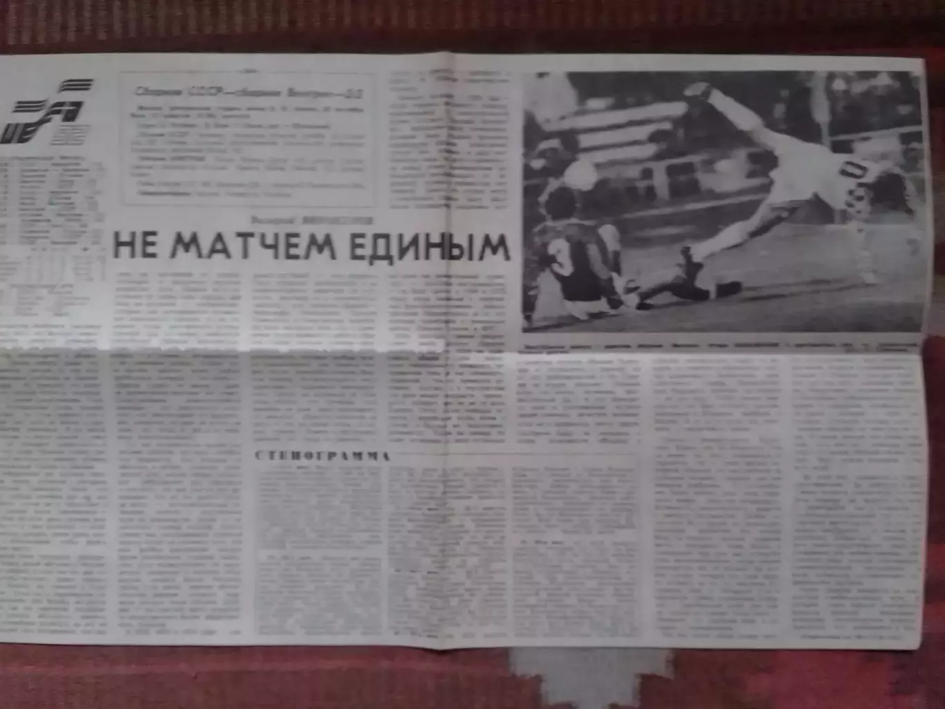 СССР- ВЕНГРИЯ (Угорщина). 25.04.1984 + отчет о матче. Оптом скидки до 30%. 1