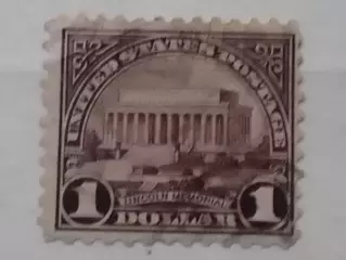 US Postage.1923 г.№481.Мемориал Линкольна-1$. США. Оптом скидки до 49%!