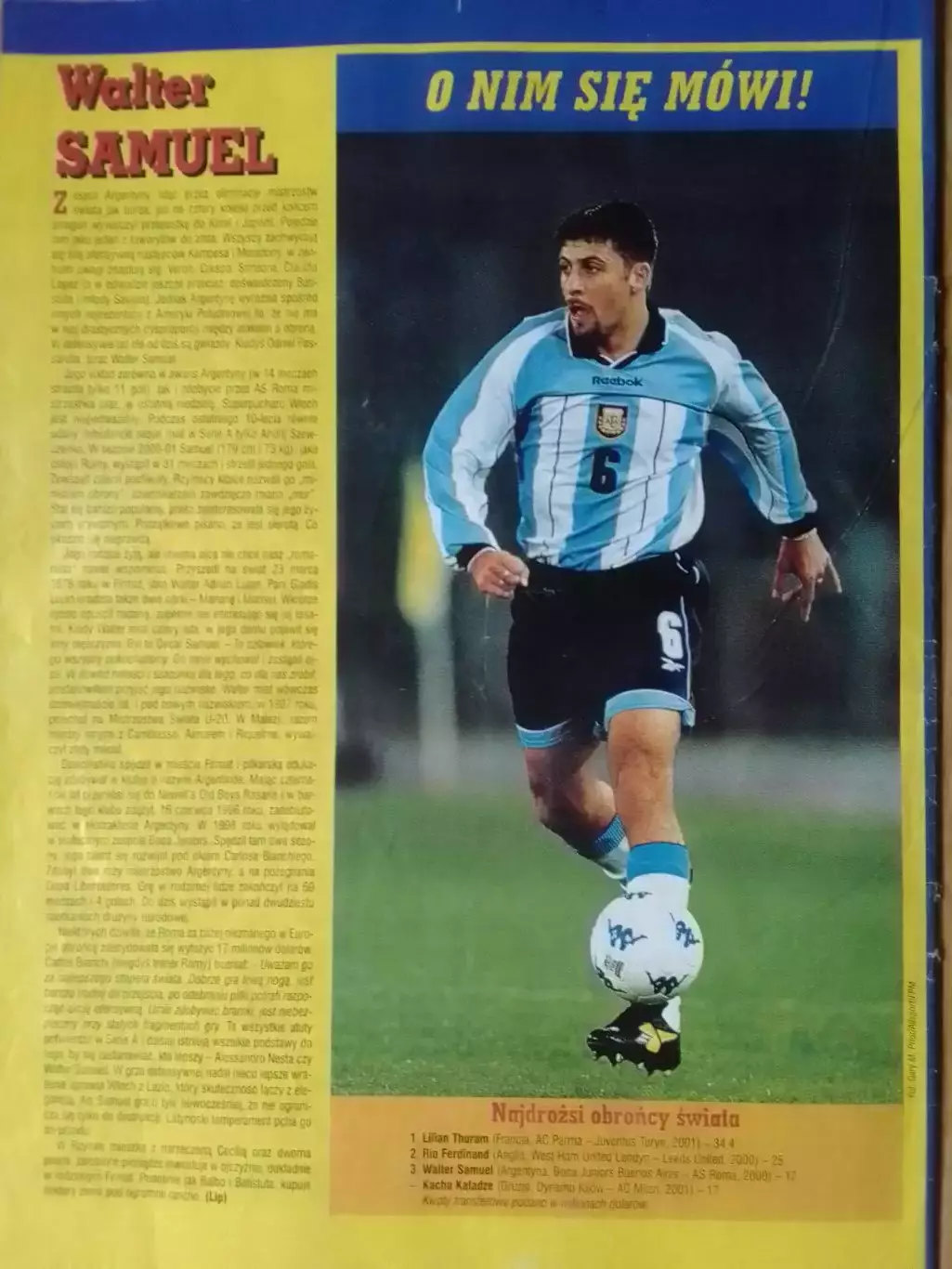 Pilka Nozna №34. 2001 (Польша.) Без постера. Оптом скидки до 35% 1