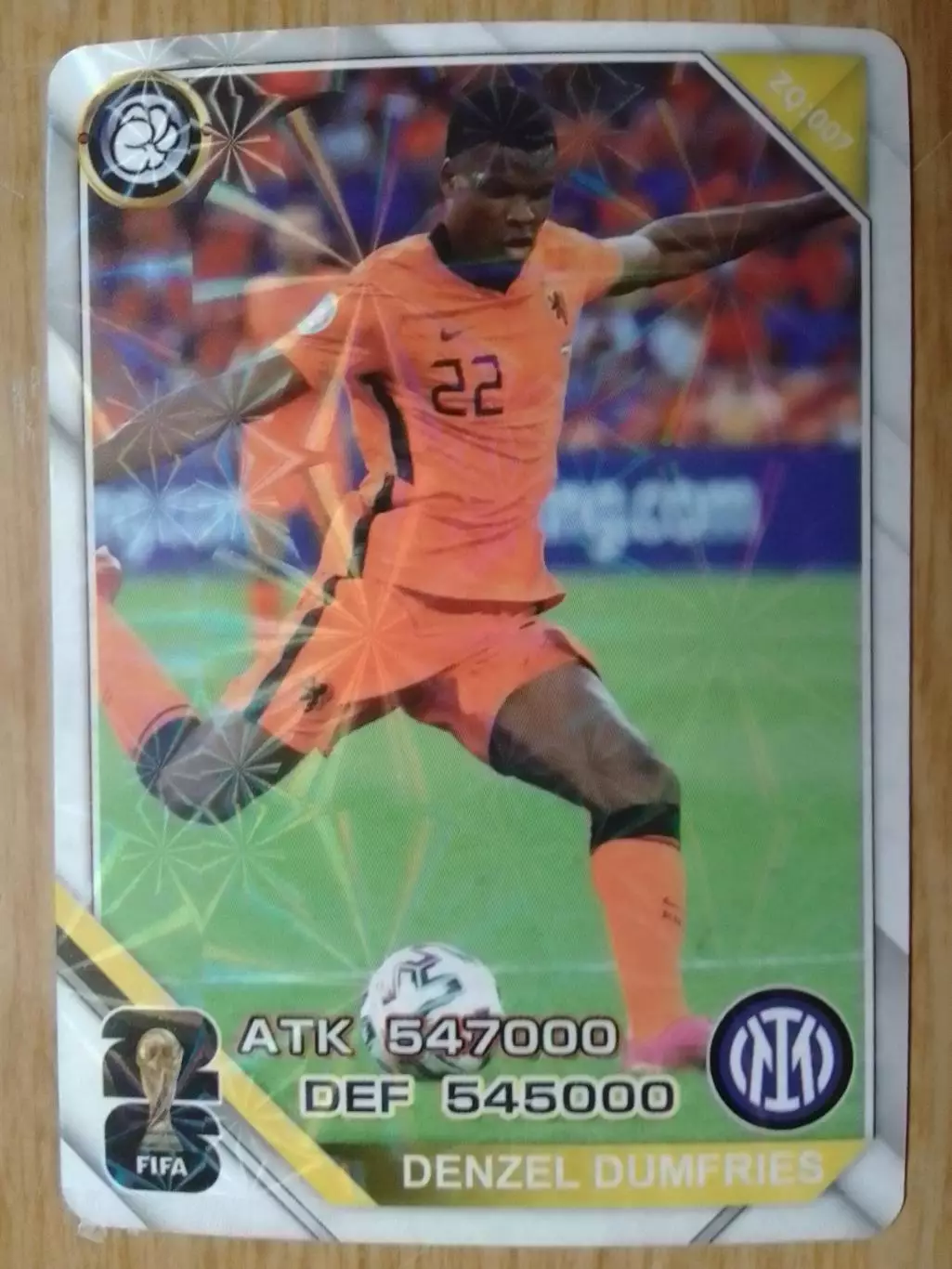 Карточка FIFA 26 - Denzel DUMFRIES, Дензил ДУМФРИЗ. Інтер. Оптом скидки 30%