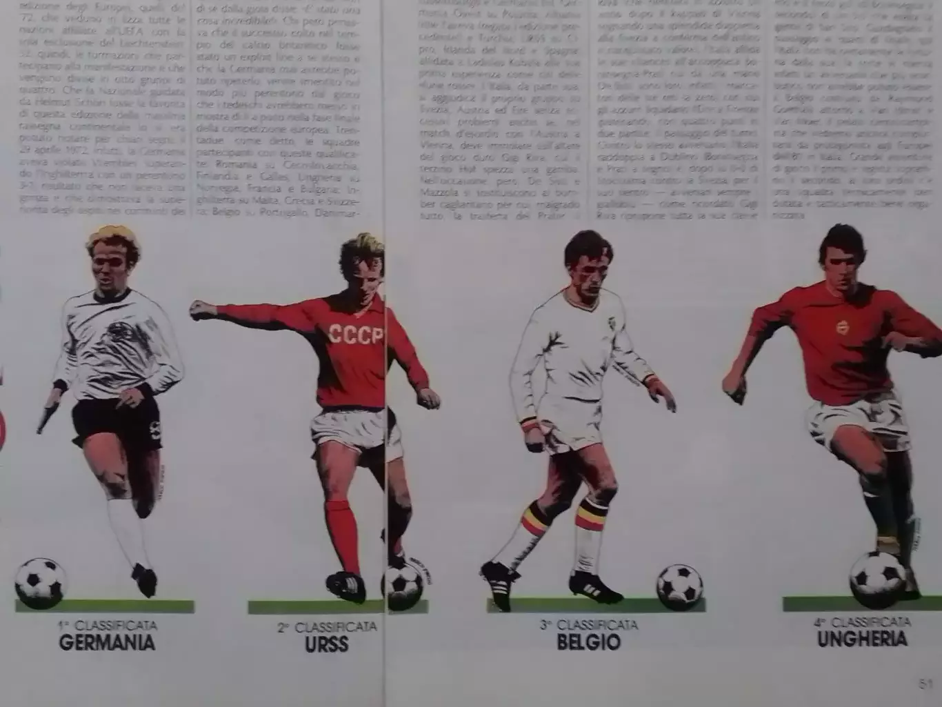 LA STORIA ЧЕМПИОНАТ ЕВРОПИ 1972! без заднего постера. Раритет. Оптом скидки 30%! 1