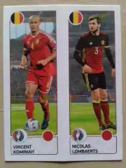 Паннини ЕВРО 2016 Vincent COMPANY, N.LOMBAERTS. Бельгия. Оптом скидки до 30%