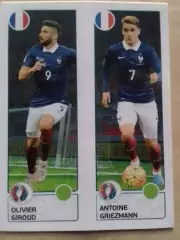 Паннини ЕВРО 2016 - Oliver GIROUD. Antuan GRIEZMANN. Франция. Оптом скидки 30%