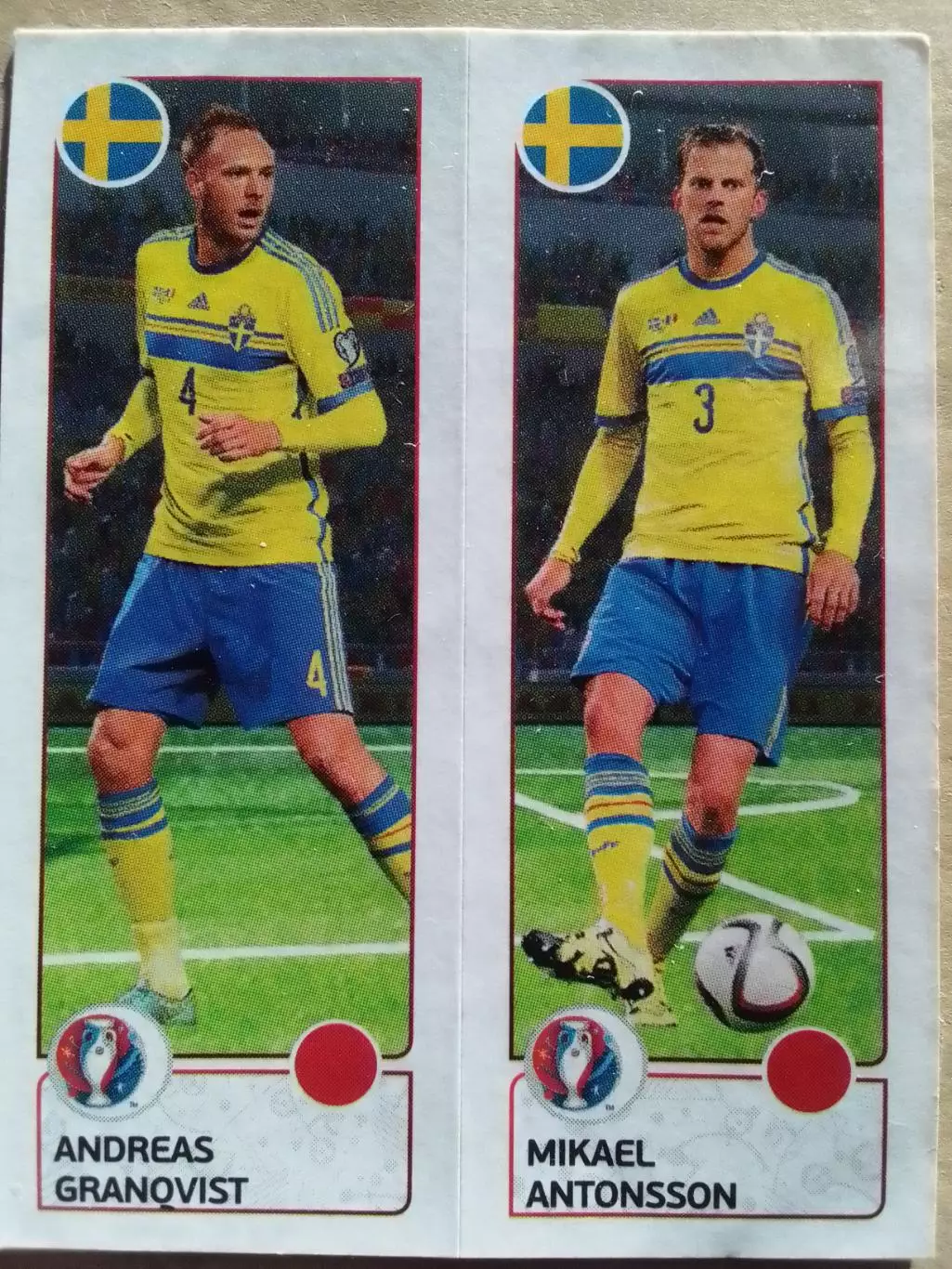 Паннини ЕВРО 2016. Andreas GRANOVIST. Mikael ANTONSSON. Швеция. Оптом скидки 30%