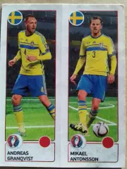 Паннини ЕВРО 2016. Andreas GRANOVIST. Mikael ANTONSSON. Швеция. Оптом скидки 30%