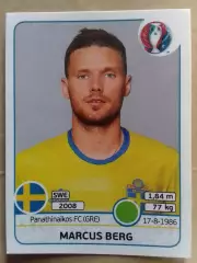 Наклейка Паннини. Markus BERG. Швеція. Панатинаикос. EURO 2016. Оптом скидки 30%