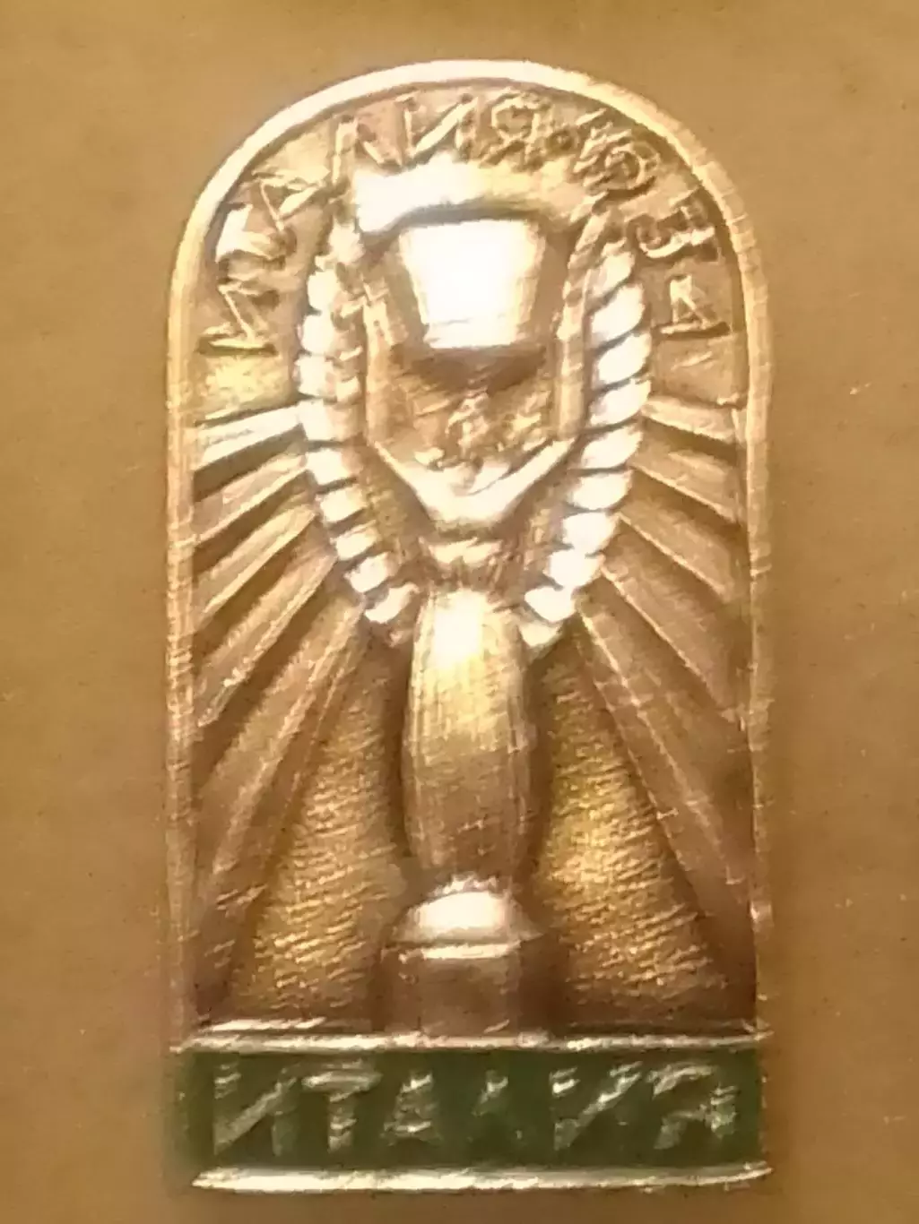 Футбольн. значок -Чемпион мира 1934. ИТАЛИЯ. Footbal Badge. Оптом скидки до 30%!