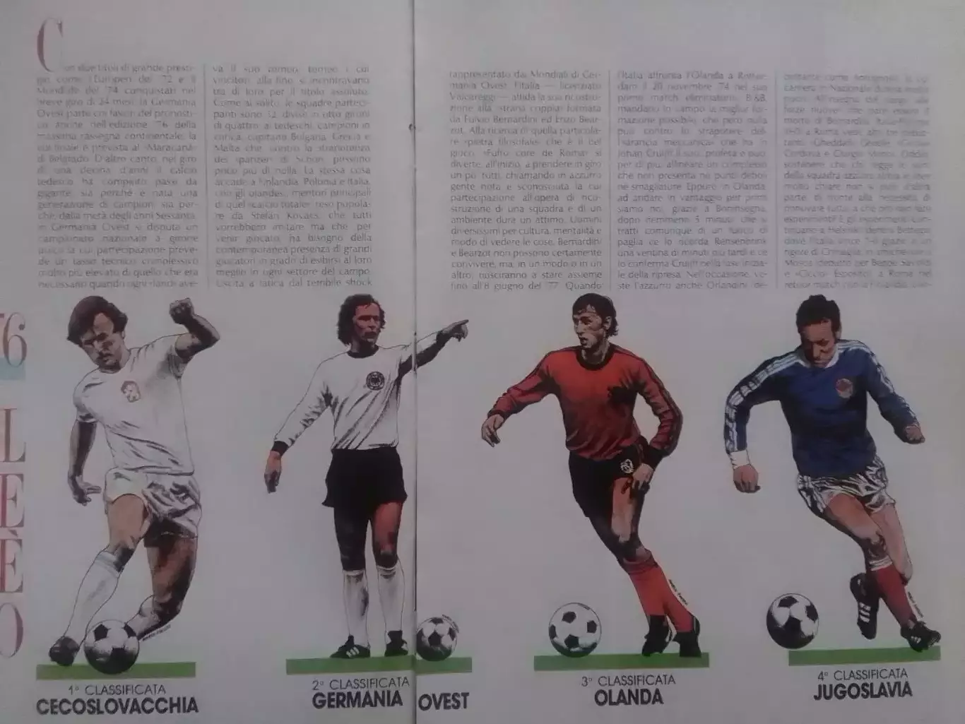 LA STORIA ЧЕМПИОНАТ ЕВРОПИ 1976! без заднего постера. Раритет. Оптом скидки 30%! 1