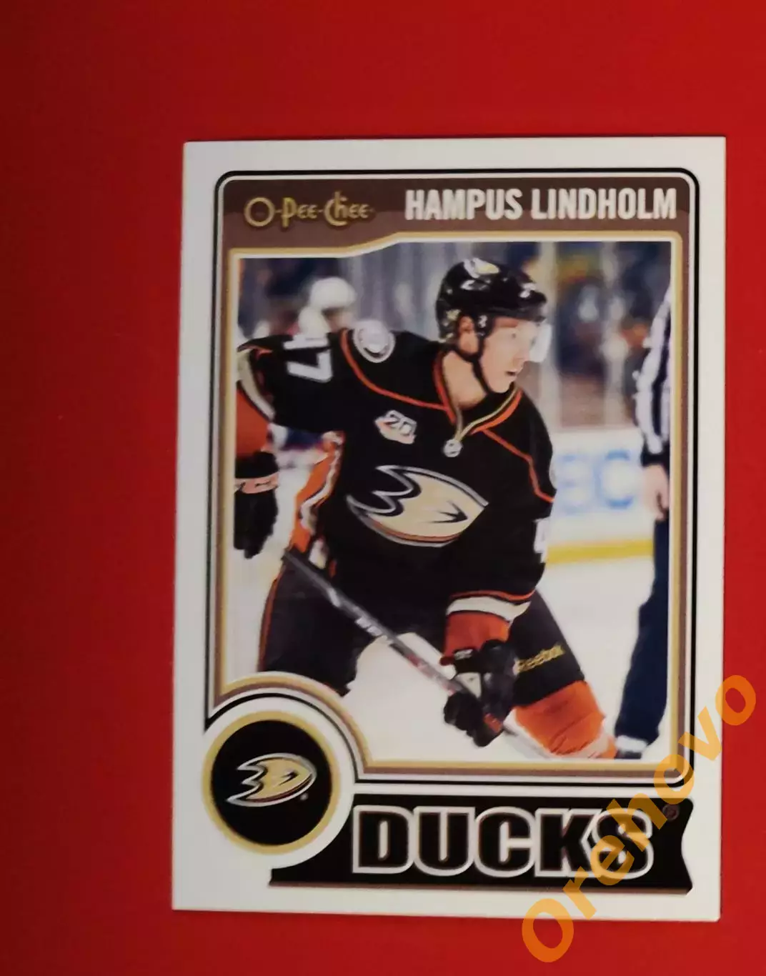 HAMPUS LINDHOLM № 296 Анахайм 2014-15 o-pee-chee