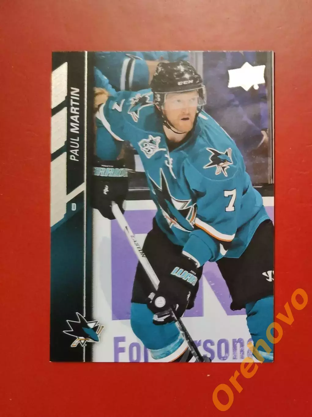 PAUL MARTIN № 409 Сан-Хосе upper deck 2015-16