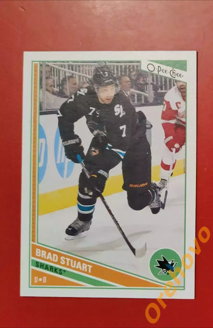 BRAD STUART No 399 Сан-Хосе 2013-14 o-pee-chee