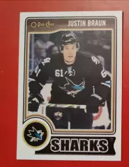 JUSTIN BRAUN No 223 Сан-Хосе 2014-15 o-pee-chee