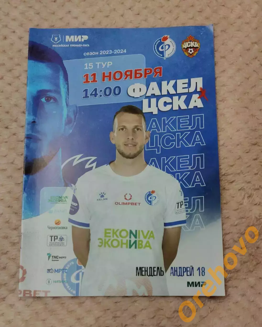 Факел Воронеж -ЦСКА Москва 11.11.2023