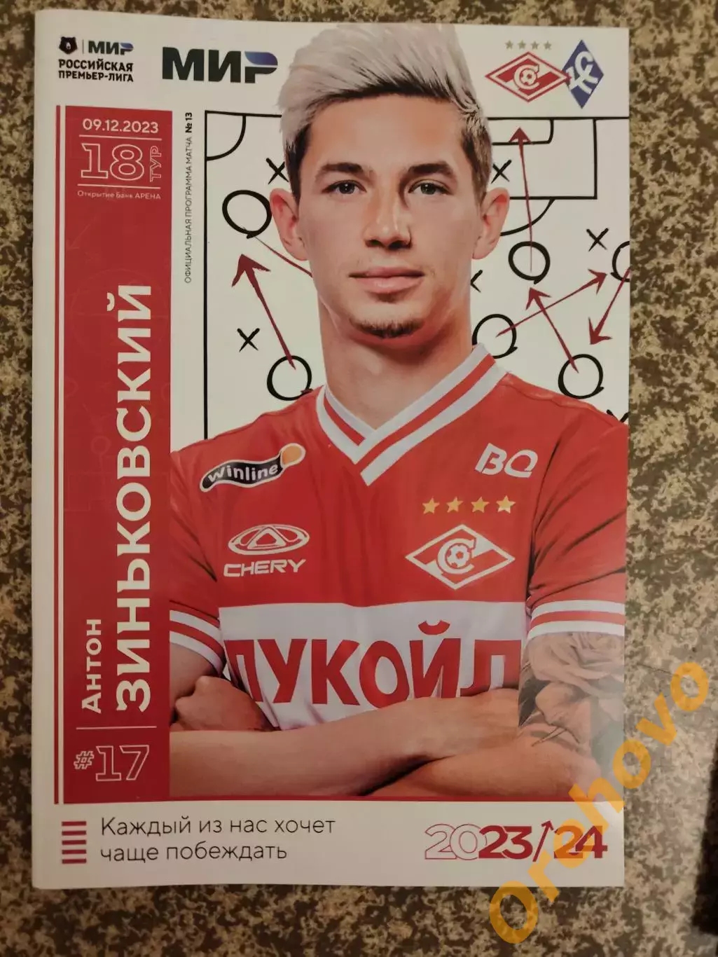 Спартак Москва - Крылья Советов Самара 09.12.2023 + стартлист