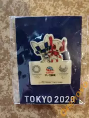 Значок Олимпиада талисманы 2020 Токио Япония ( официальный/цанга)