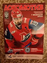 Локомотив Ярославль - Сибирь Новосибирская область 07.02.2024