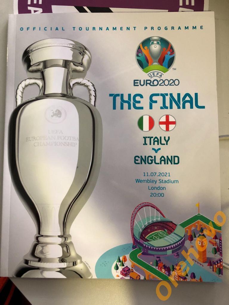 Финал Англия - Италия чемпионат Европы 11.07.2021 Евро-2020 официальная УЕФА