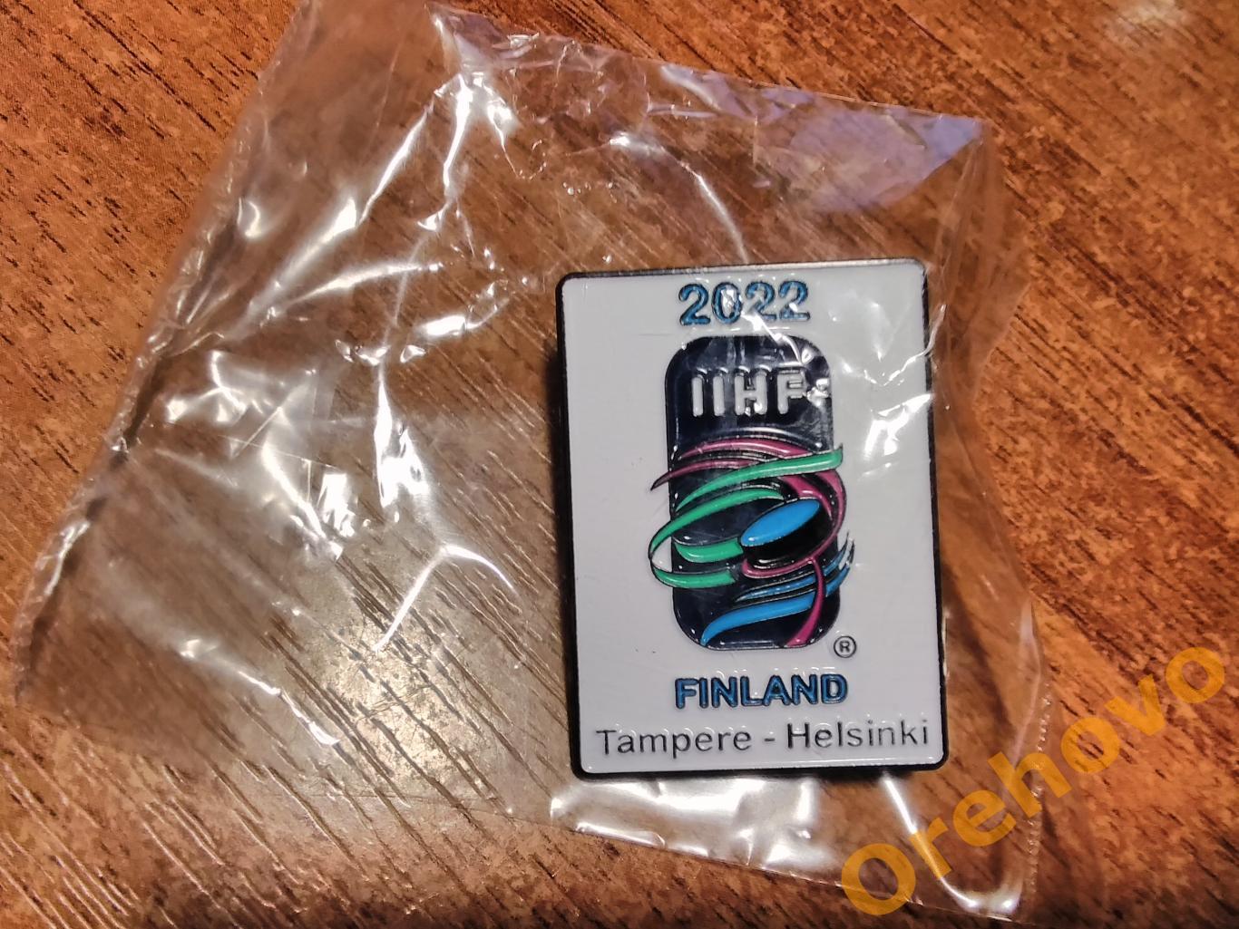 Чемпионат мира 2022 хоккей Финляндия Значок официальный знак ИИХФ