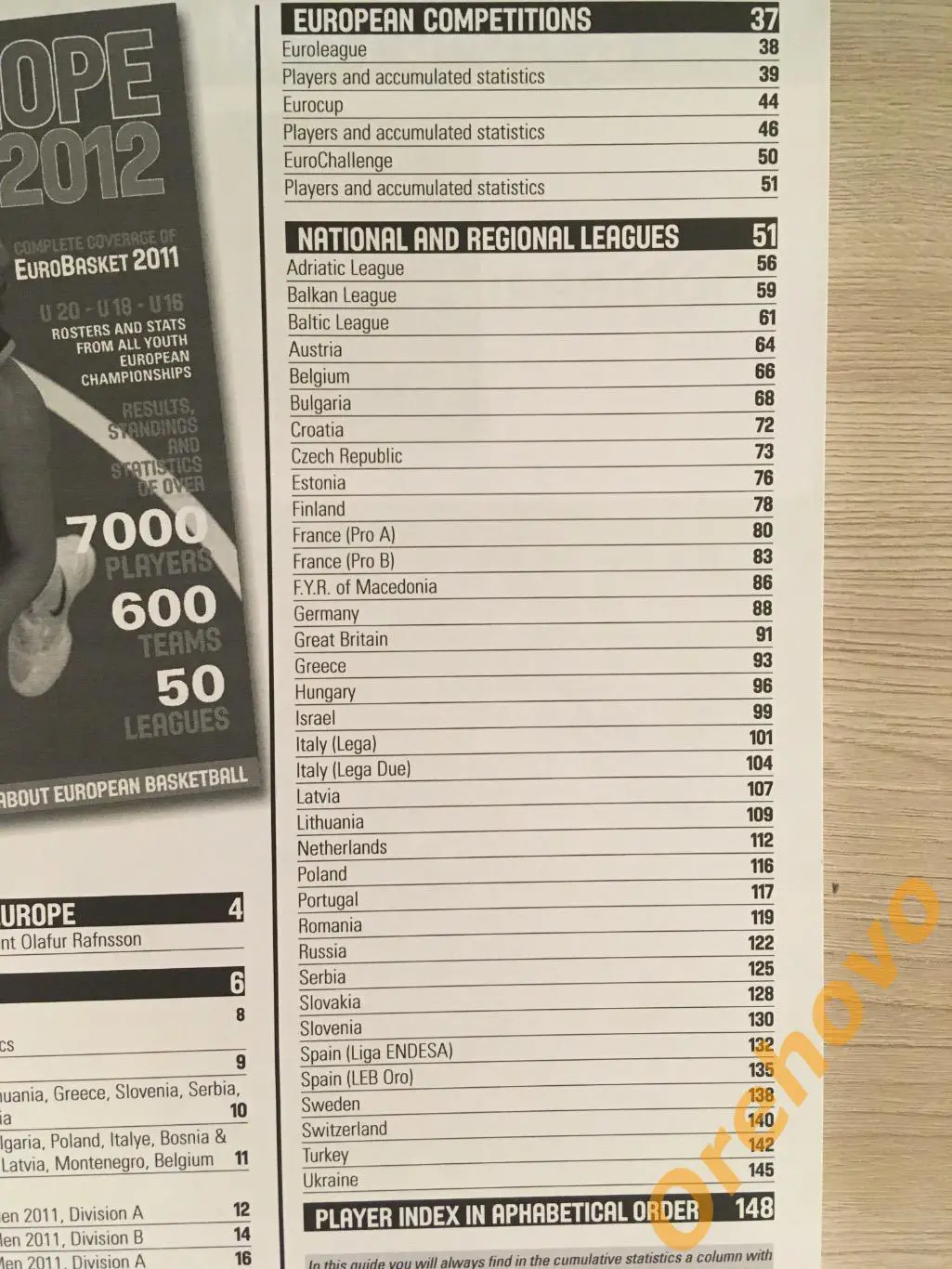 Баскетбол THE FIBA EUROPE REGISTER 2012 ежегодник справочник 1