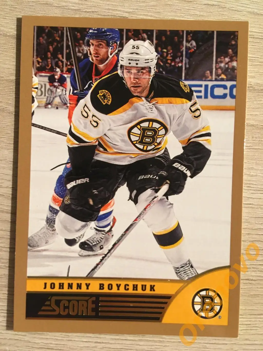 JOHNY BOYCHUK Бостон No. 33 gold 2013-14 Score Panini