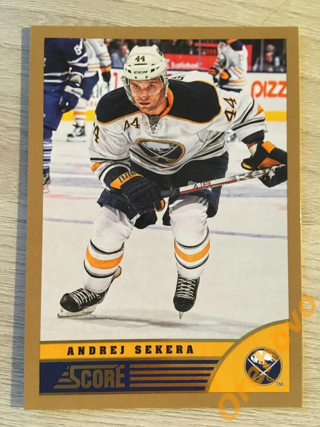 ANDREJ SEKERA Баффало No. 55 gold 2013-14 Score Panini