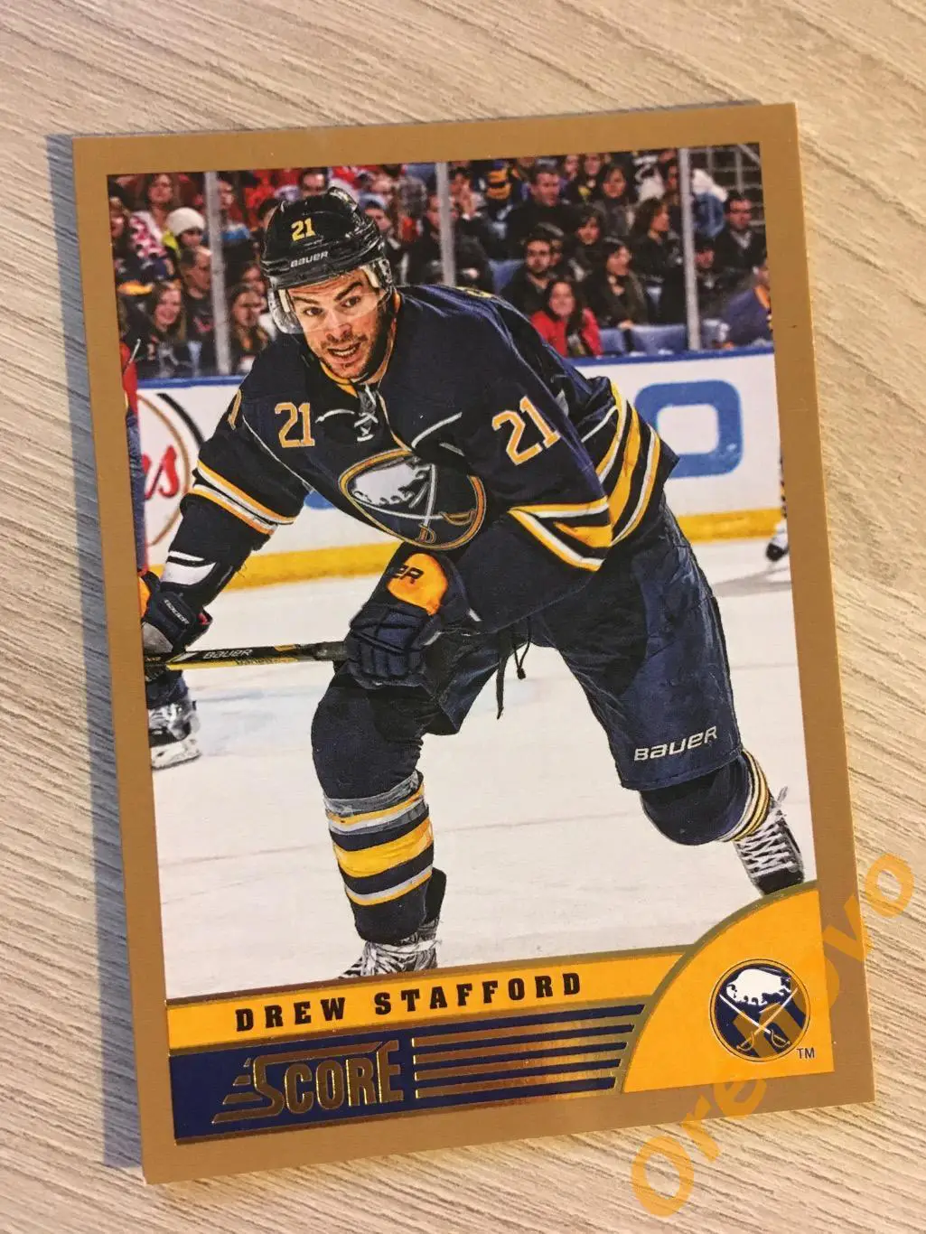 DREW STAFFORD Баффало No. 41 gold 2013-14 Score Panini