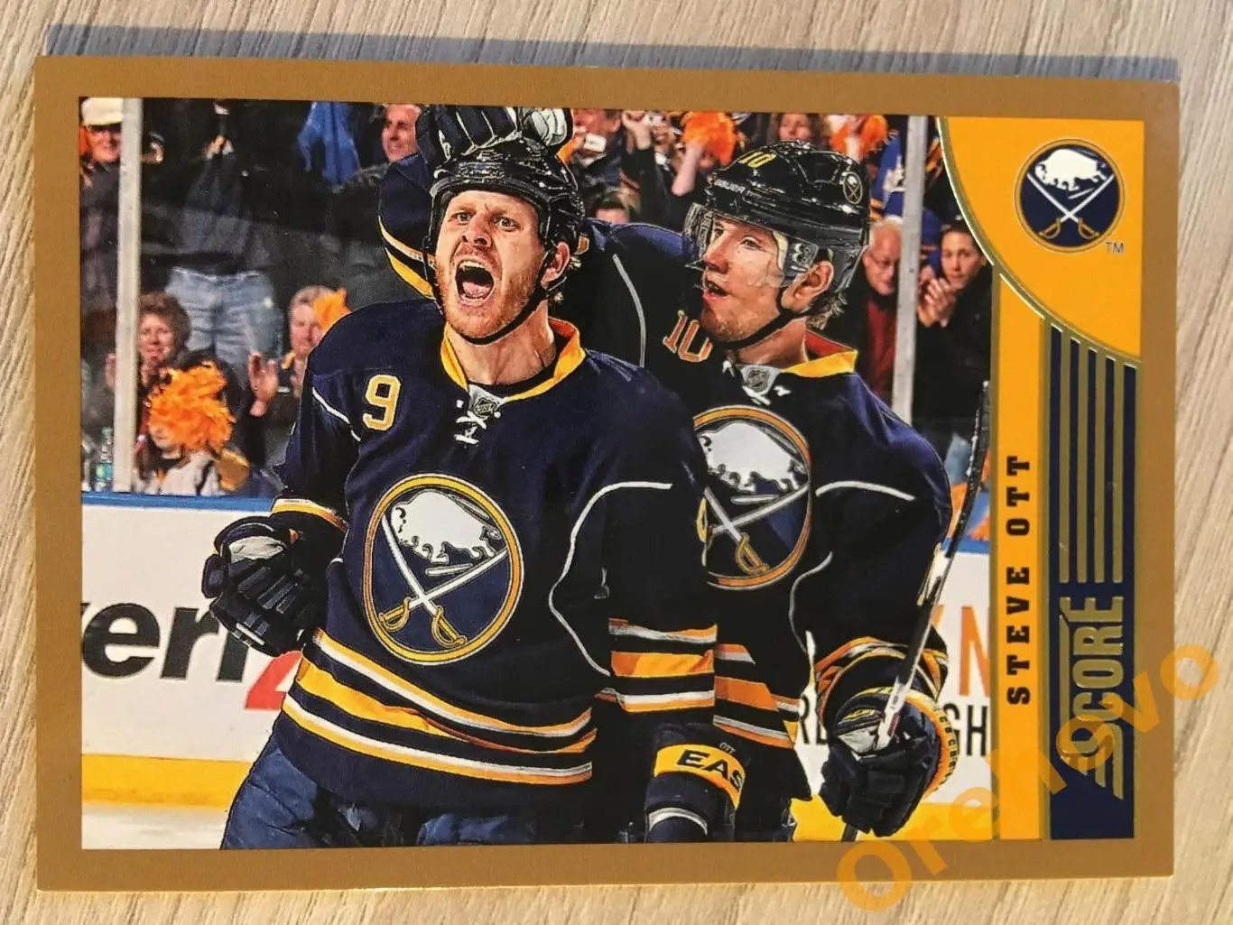STEVE OTT Баффало No. 46 gold 2013-14 Score Panini