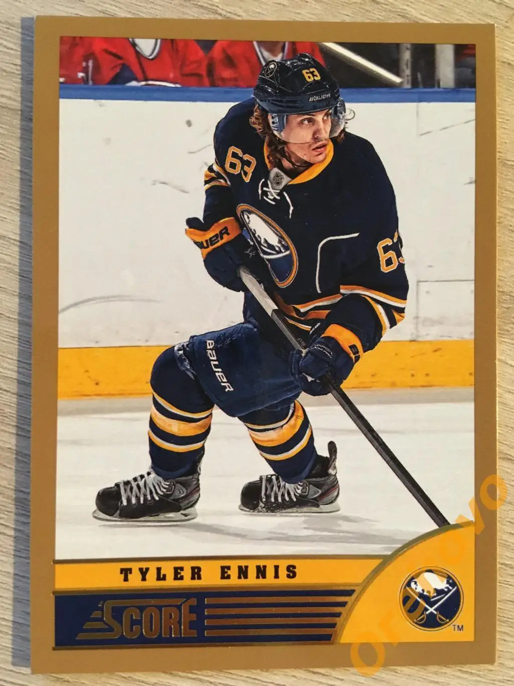 TYLER ENNIS Баффало No. 47 gold 2013-14 Score Panini