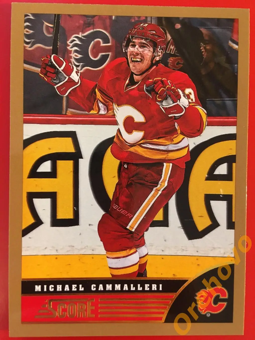 MICHAEL CAMMALLERI Калгари No. 58 gold 2013-14 Score Panini