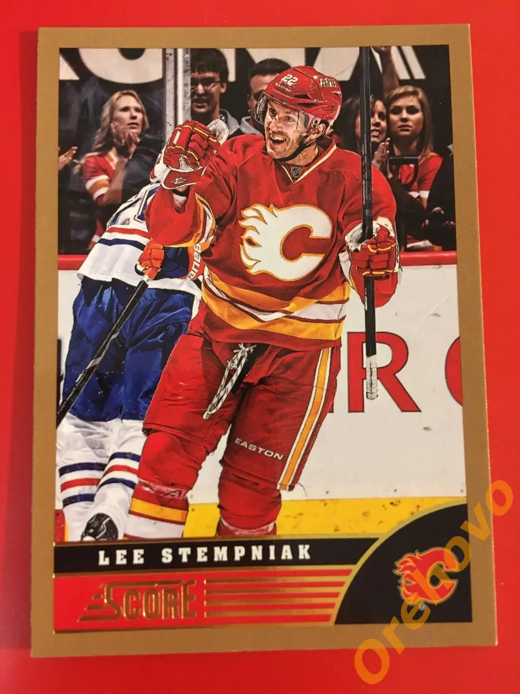 LEE STEMPNIAK Калгари No. 65 gold 2013-14 Score Panini