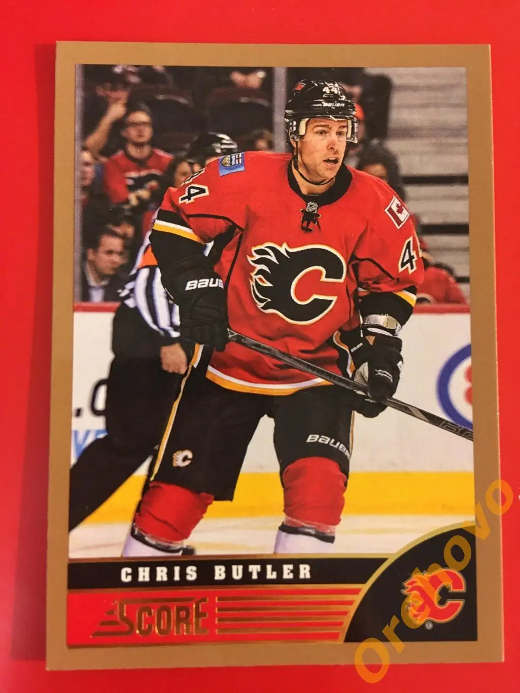 CHRIS BUTLER Калгари No. 70 gold 2013-14 Score Panini
