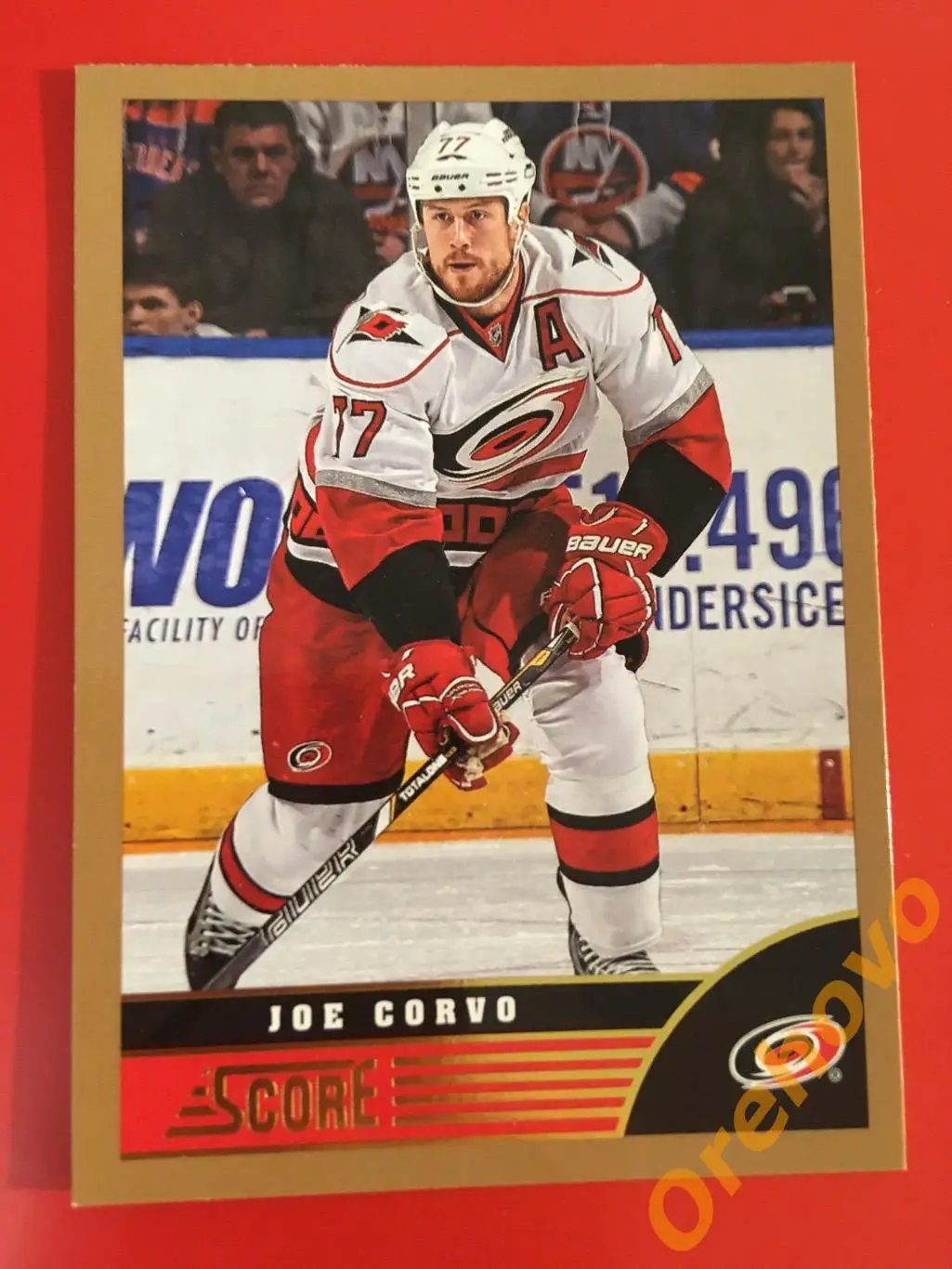 JOE CORVO Каролина No. 88 gold 2013-14 Score Panini