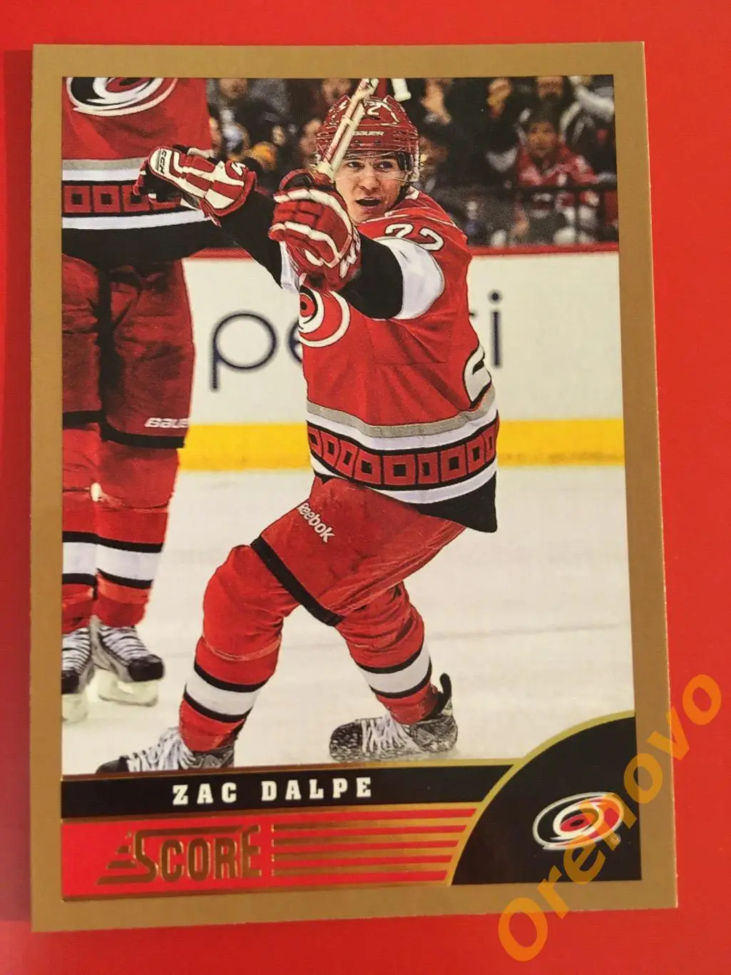 ZAC DALPE Каролина No. 89 gold 2013-14 Score Panini