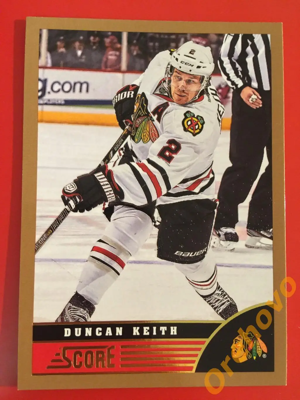 DUNCAN KEITH Чикаго No. 94 gold 2013-14 Score Panini