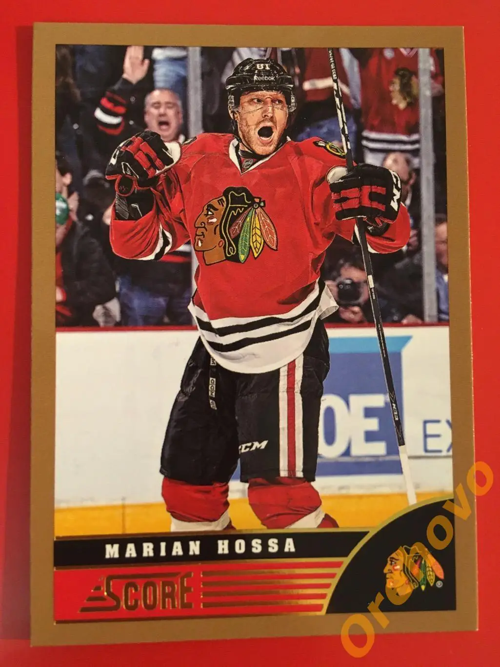 MARIAN HOSSA Чикаго No. 95 gold 2013-14 Score Panini