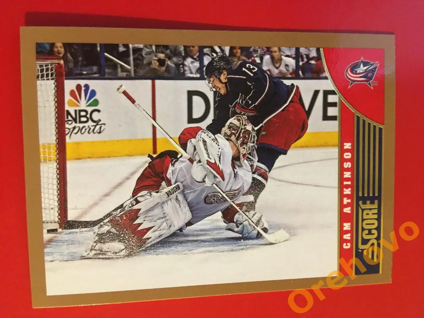 CAM ATKINSON Коламбус No. 135 gold 2013-14 Score Panini